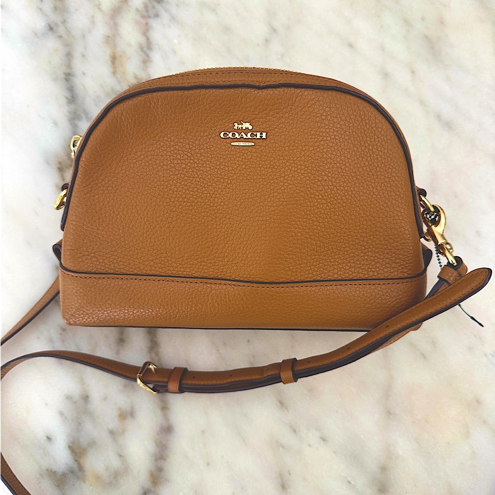 Coach Dome Crossbody, Tan